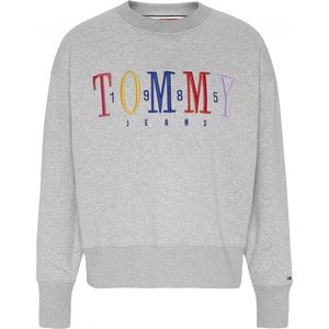 grey tommy jeans crewneck